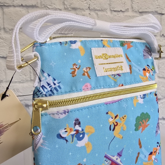 Loungefly Disney World 50th Anniversary Mickey Minnie Mouse Crossbody Bag New - Picture 5 of 16